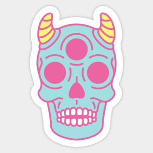 Pastel Skull Sticker